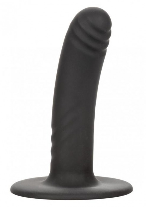 Черный анальный стимулятор 4.75” Ridged Probe - 12 см. - California Exotic Novelties - купить с доставкой в Санкт-Петербурге