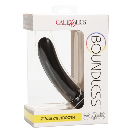 Черный силиконовый анальный стимулятор 7” Smooth Probe - 17,75 см. - California Exotic Novelties - купить с доставкой в Санкт-Петербурге