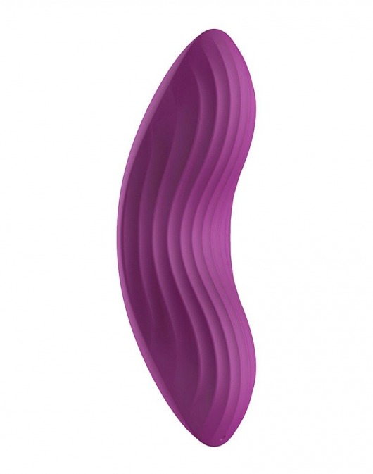 Фиолетовый клиторальный стимулятор Edeny с управлением через приложение - Svakom