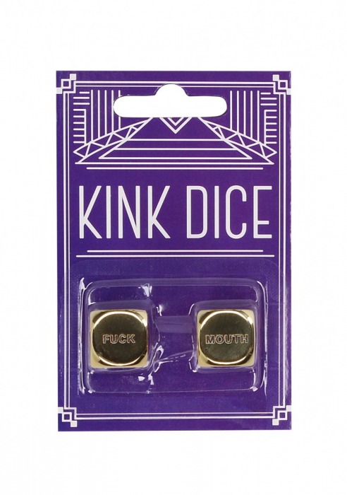 Золотистые игральные кубики Kink Dice - Shots Media BV - купить с доставкой в Санкт-Петербурге