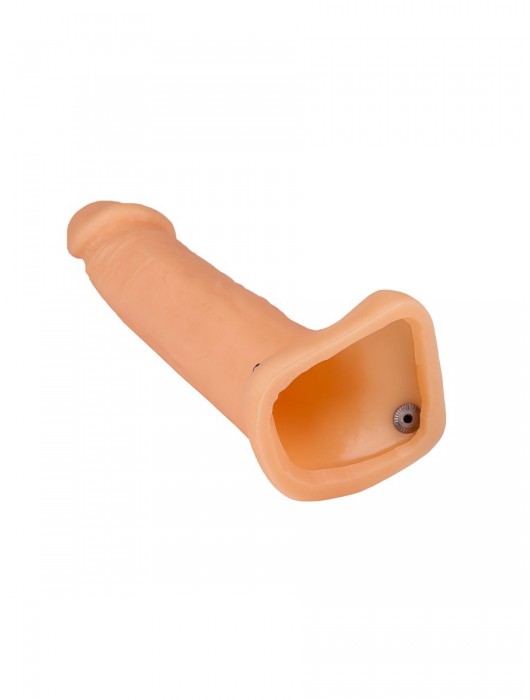 Фаллопротез №2 на резинке размера XXL - 16,3 см. - Джага-Джага - купить с доставкой в Санкт-Петербурге