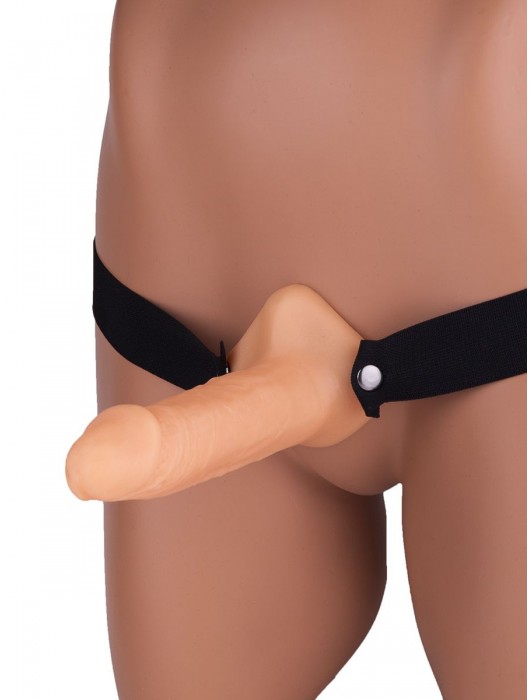 Фаллопротез №2 на резинке размера XXL - 16,3 см. - Джага-Джага - купить с доставкой в Санкт-Петербурге