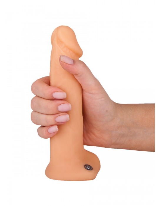 Фаллопротез №2 на резинке размера XXL - 16,3 см. - Джага-Джага - купить с доставкой в Санкт-Петербурге