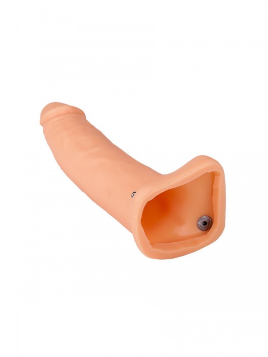 Фаллопротез №3 на резинке размера XXL - 17 см. - Джага-Джага - купить с доставкой в Санкт-Петербурге