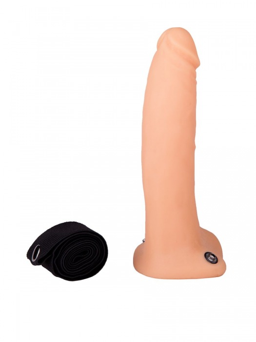 Фаллопротез №3 на резинке размера XXL - 17 см. - Джага-Джага - купить с доставкой в Санкт-Петербурге