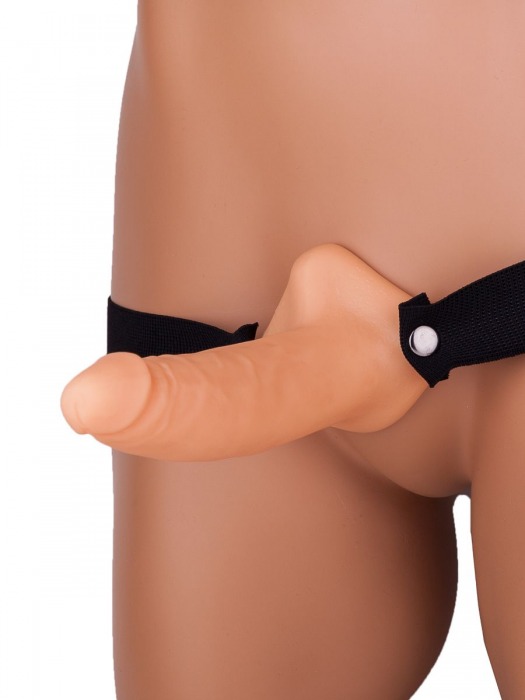 Фаллопротез №3 на резинке размера XXL - 17 см. - Джага-Джага - купить с доставкой в Санкт-Петербурге