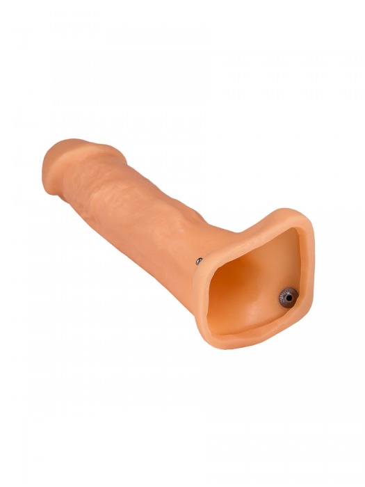 Фаллопротез №5 на резинке размера XXL - 17 см. - Джага-Джага - купить с доставкой в Санкт-Петербурге