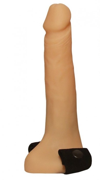 Фаллопротез №6 на резинке размера XXL - 17,5 см. - Джага-Джага - купить с доставкой в Санкт-Петербурге