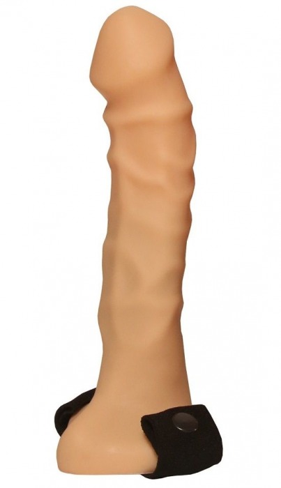 Фаллопротез №17 на резинке размера XXL - 19 см. - Джага-Джага - купить с доставкой в Санкт-Петербурге