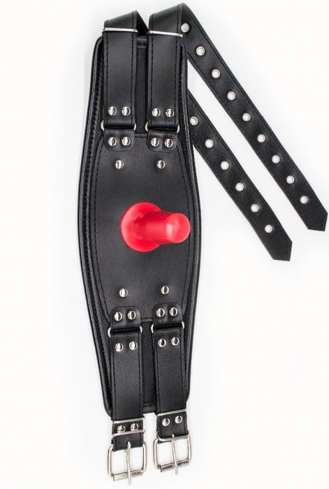 Черный пояс на бедро  Люкс  с телесной насадкой - LOVETOY (А-Полимер) - купить с доставкой в Санкт-Петербурге