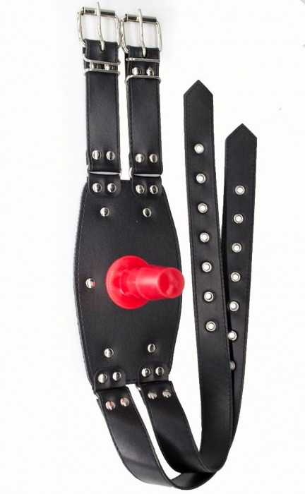 Черный узкий пояс на бедро с телесной насадкой - LOVETOY (А-Полимер) - купить с доставкой в Санкт-Петербурге