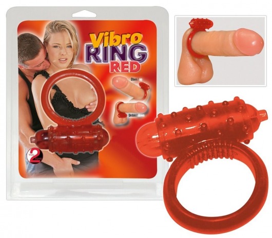 Красное эрекционное виброкольцо Vibro Ring Red - Orion - в Санкт-Петербурге купить с доставкой