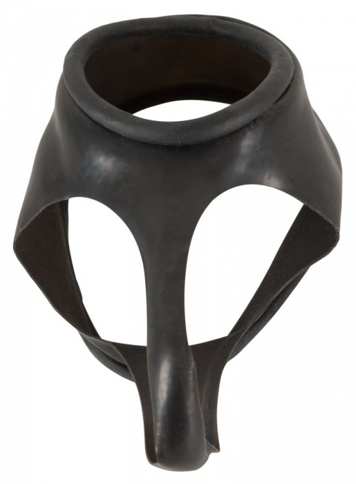 Чёрная утяжка для пениса и мошонки Penis Manschette - Orion - в Санкт-Петербурге купить с доставкой