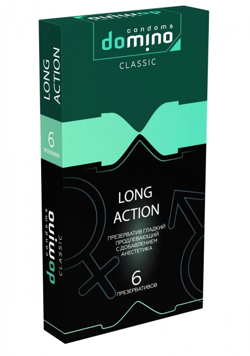 Презервативы с пролонгирующим эффектом DOMINO Classic Long action - 6 шт. - Domino - купить с доставкой в Санкт-Петербурге