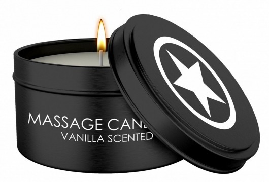 Массажная свеча с ароматом ванили Massage Candle - Shots Media BV - купить с доставкой в Санкт-Петербурге