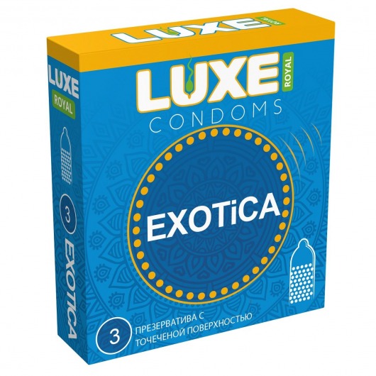 Текстурированные презервативы LUXE Royal Exotica - 3 шт. - Luxe - купить с доставкой в Санкт-Петербурге