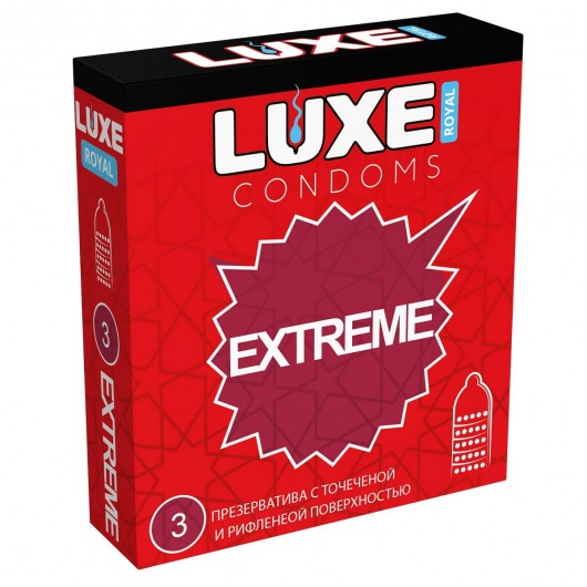 Текстурированные презервативы LUXE Royal Extreme - 3 шт. - Luxe - купить с доставкой в Санкт-Петербурге