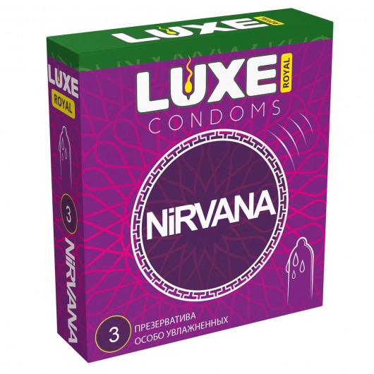 Презервативы с увеличенным количеством смазки LUXE Royal Nirvana - 3 шт. - Luxe - купить с доставкой в Санкт-Петербурге
