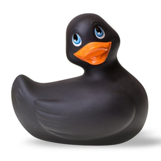 Черный вибратор-уточка I Rub My Duckie 2.0 - Big Teaze Toys - купить с доставкой в Санкт-Петербурге