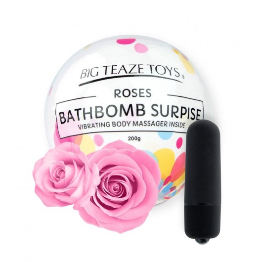 Бомбочка для ванны Bath Bomb Surprise Rose + вибропуля -  - Магазин феромонов в Санкт-Петербурге