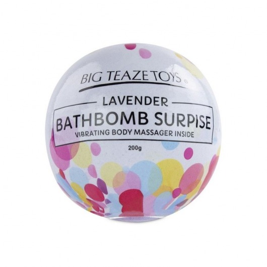 Бомбочка для ванны Bath Bomb Surprise Lavander + вибропуля -  - Магазин феромонов в Санкт-Петербурге