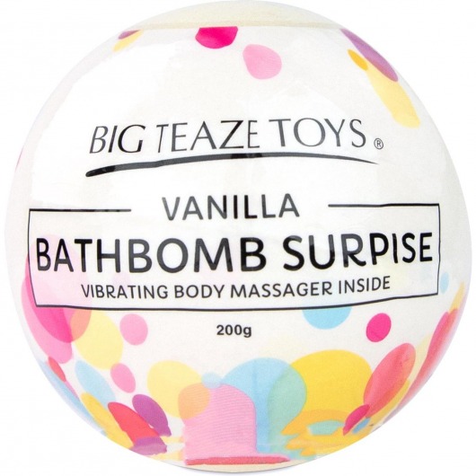 Бомбочка для ванны Bath Bomb Surprise Vanilla + вибропуля -  - Магазин феромонов в Санкт-Петербурге