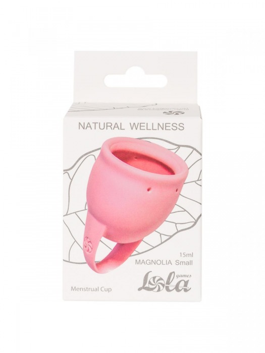 Розовая менструальная чаша Magnolia - 15 мл. - Lola Games - купить с доставкой в Санкт-Петербурге