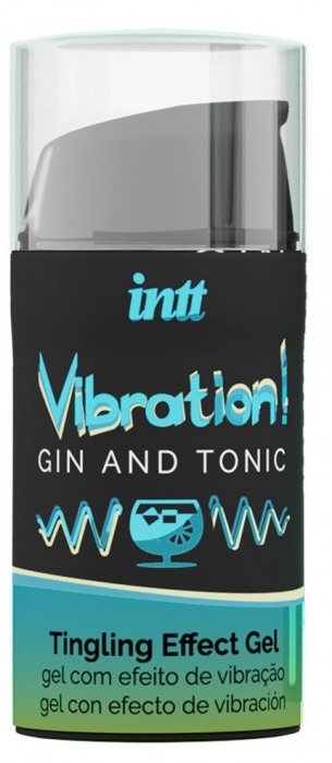 Жидкий интимный гель с эффектом вибрации Vibration! Gin   Tonic - 15 мл. - INTT - купить с доставкой в Санкт-Петербурге