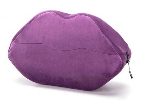Фиолетовая микрофибровая подушка для любви Kiss Wedge - Liberator - купить с доставкой в Санкт-Петербурге