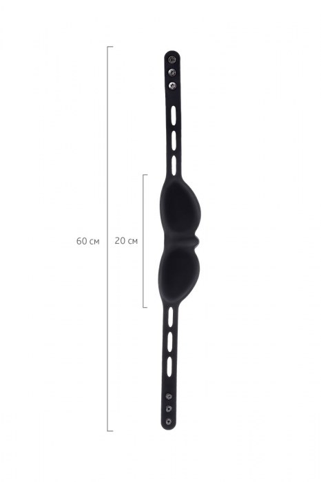 Черная плотная силиконовая маска - ToyFa - купить с доставкой в Санкт-Петербурге