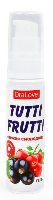 Гель-смазка Tutti-frutti со вкусом смородины - 30 гр. - Биоритм - купить с доставкой в Санкт-Петербурге
