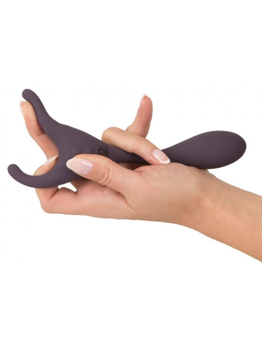 Фиолетовый универсальный вибратор Remote Controlled Couples Vibrator - Orion