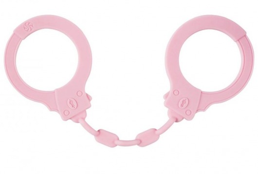 Розовые силиконовые наручники Suppression - Lola Games - купить с доставкой в Санкт-Петербурге