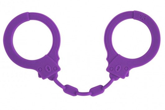 Фиолетовые силиконовые наручники Suppression - Lola Games - купить с доставкой в Санкт-Петербурге