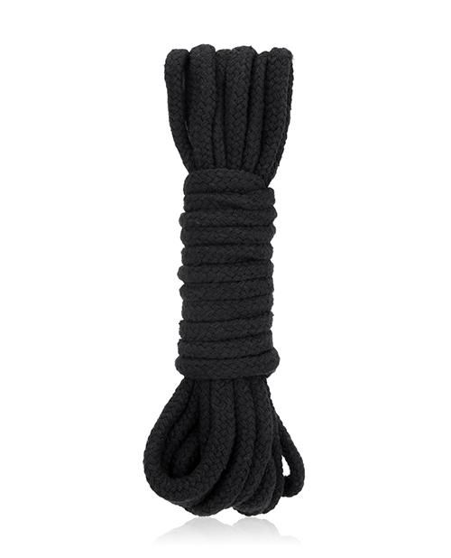 Черная хлопковая веревка для бондажа - 5 м. - Lux Fetish - купить с доставкой в Санкт-Петербурге