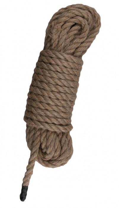 Пеньковая веревка для связывания Hemp Rope - 5 м. - Easy toys - купить с доставкой в Санкт-Петербурге