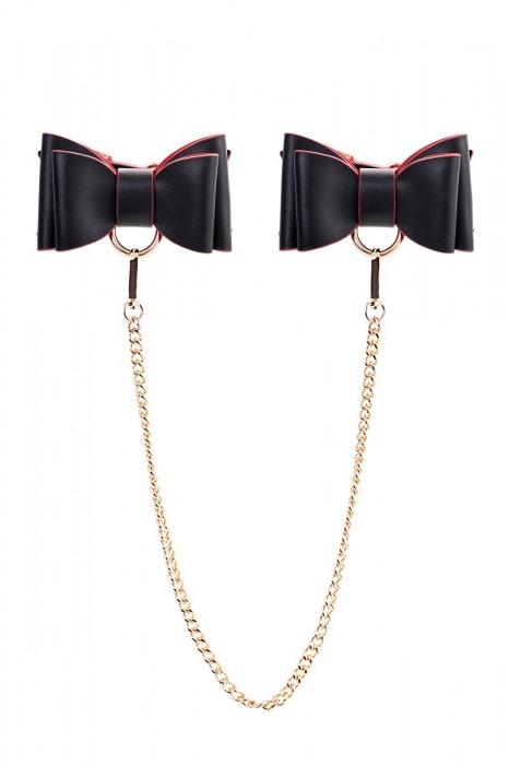 Черно-красный бондажный набор Bow-tie - ToyFa - купить с доставкой в Санкт-Петербурге