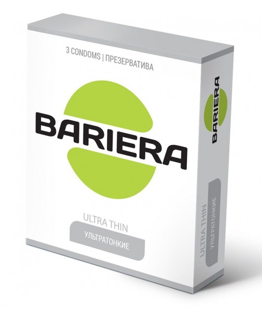 Ультратонкие презервативы Bariera Ultra Thin - 3 шт. - Bariera - купить с доставкой в Санкт-Петербурге