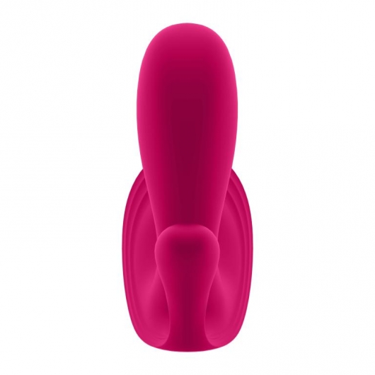 Розовый анально-вагинальный вибромассажер Top Secret+ - Satisfyer