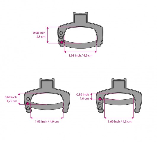 Кольцо с зажимом для мошонки для пояса верности Pubic Enemy - MyStim - купить с доставкой в Санкт-Петербурге