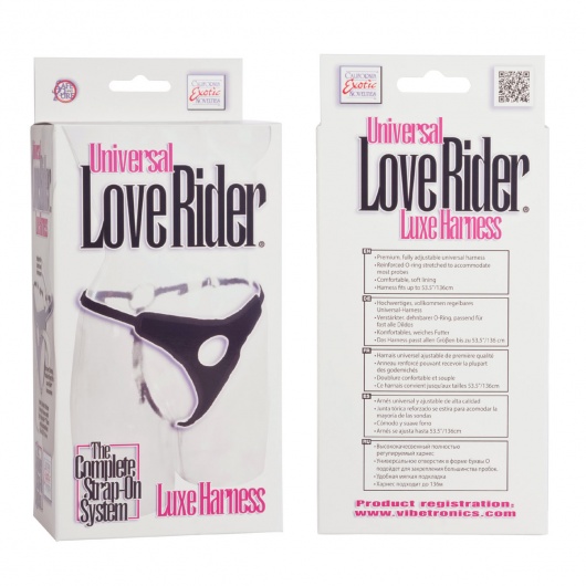 Трусы для страпона с универсальным креплением Universal Love Rider Luxe Harness - California Exotic Novelties - купить с доставкой в Санкт-Петербурге