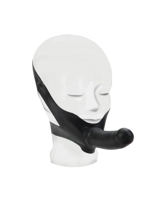 Черный страпон для оральной стимуляции The  Original  Accommodator Latex Dong - California Exotic Novelties - купить с доставкой в Санкт-Петербурге