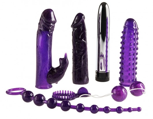 Набор фиолетовых стимуляторов Imperial Rabbit Kit - Toy Joy - купить с доставкой в Санкт-Петербурге