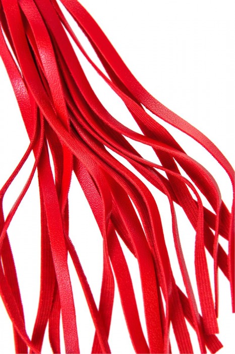 Красно-черный флоггер Anonymo - 28 см. - ToyFa - купить с доставкой в Санкт-Петербурге