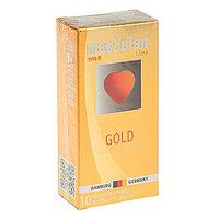 Презервативы Masculan Ultra Gold с золотым напылением и ароматом ванили - 10 шт. - Masculan - купить с доставкой в Санкт-Петербурге