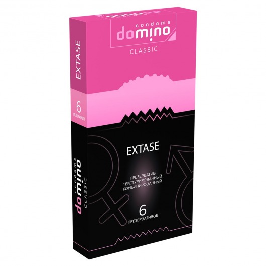 Презервативы с точками и рёбрышками DOMINO Classic Extase - 6 шт. - Domino - купить с доставкой в Санкт-Петербурге