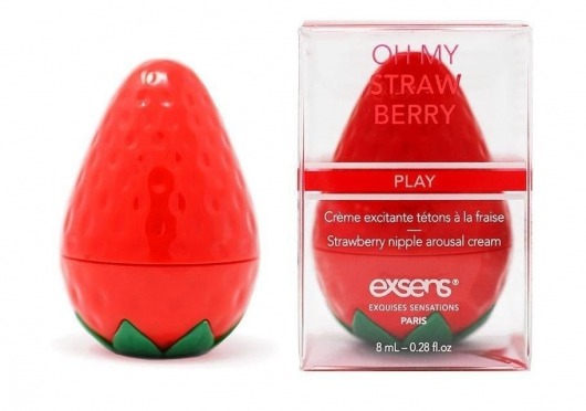 Крем для стимуляции сосков Oh My Strawberry - 8 мл. - Exsens - купить с доставкой в Санкт-Петербурге