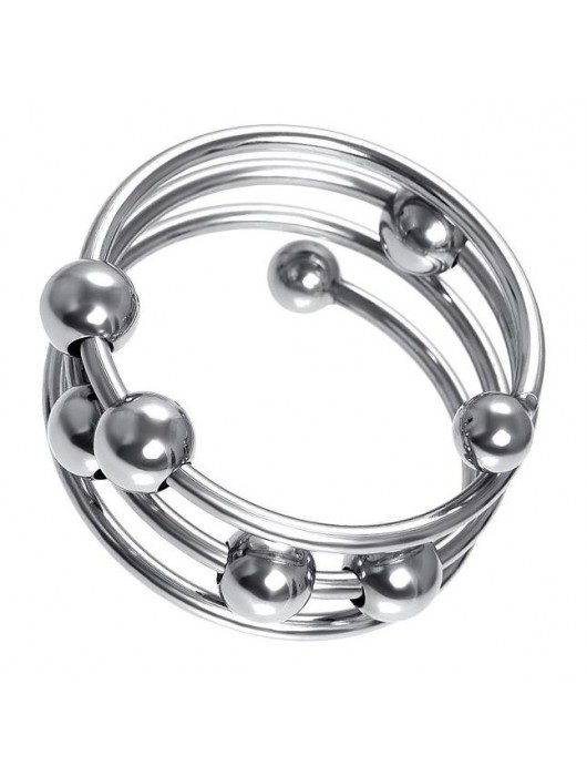 Большое металлическое кольцо под головку пениса - ToyFa - купить с доставкой в Санкт-Петербурге