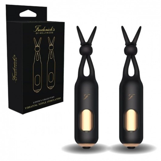 Черные вибростимуляторы для массажа сосков Vibrating Nipple Stimulators - Fredericks Of Hollywood