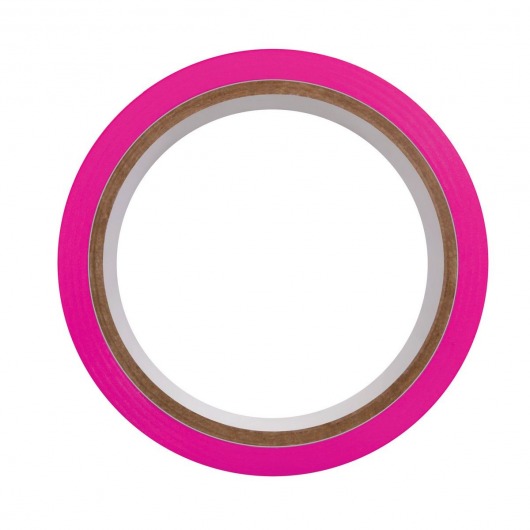 Розовая лента для бондажа Pink Bondage Tape - 20 м. - Evolved - купить с доставкой в Санкт-Петербурге